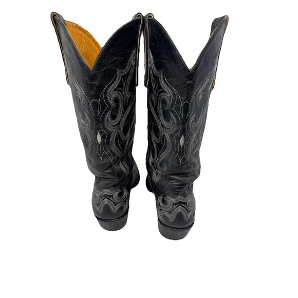🔥Old Gringo Boots🖤BLACK Magic🎱Leather Western Cowgirl Snip Toe Embroidery 8 - Picture 5 of 8